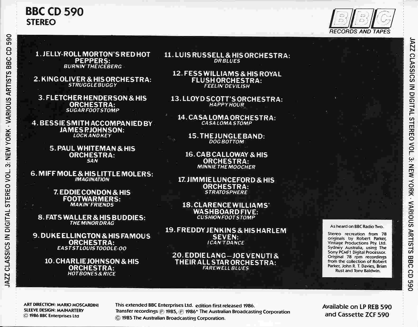 Back cover of BBCCD590